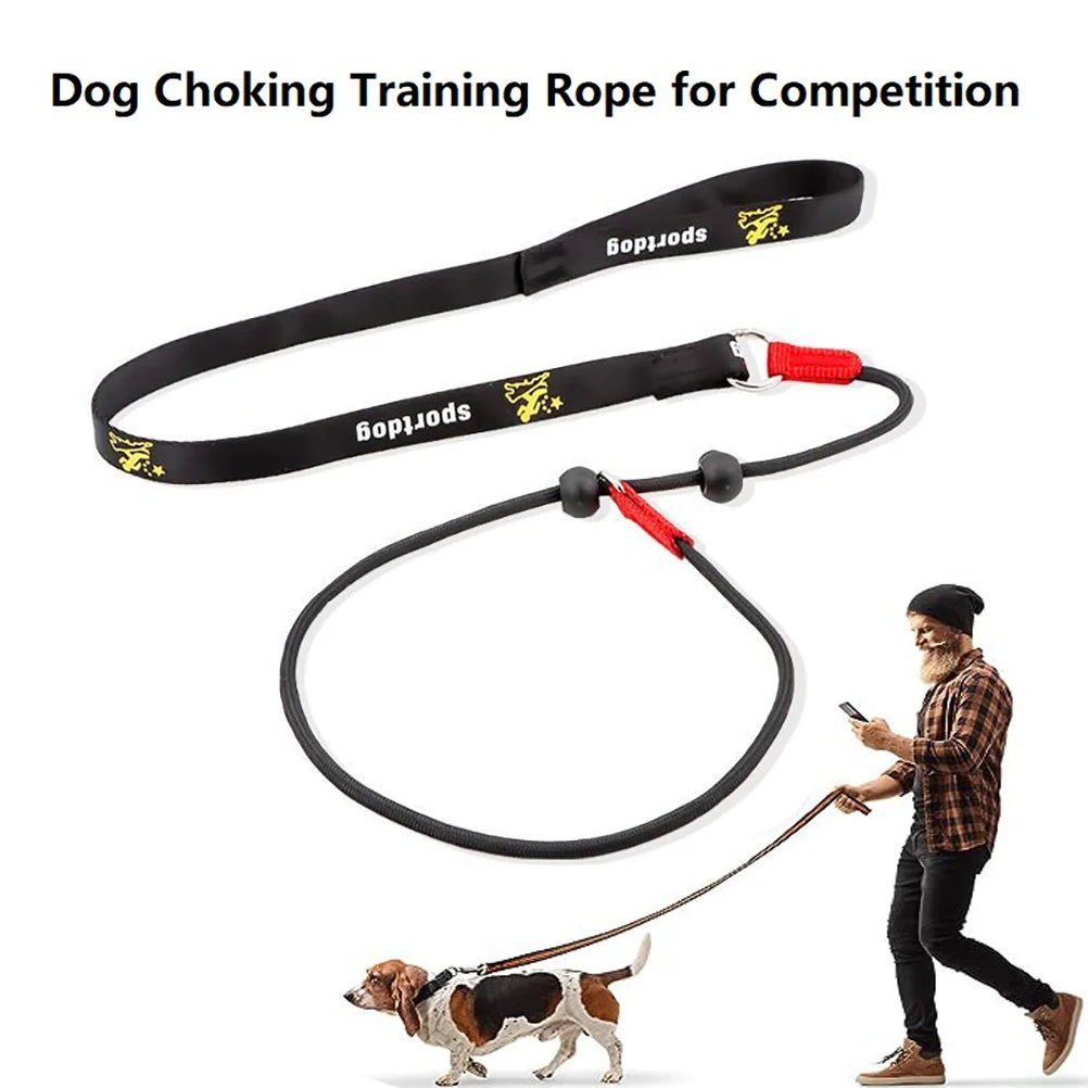 150cm P-Shaped Rope Control 2-in-1 Training Slip Lead Leash