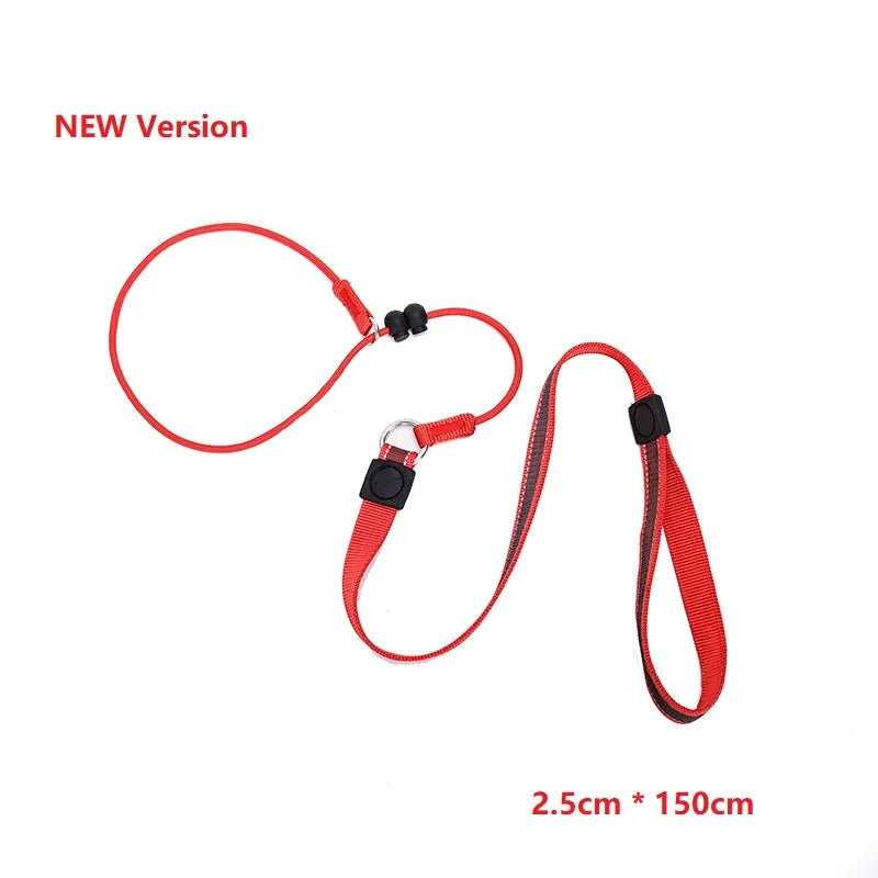 150cm P-Shaped Rope Control 2-in-1 Training Slip Lead Leash