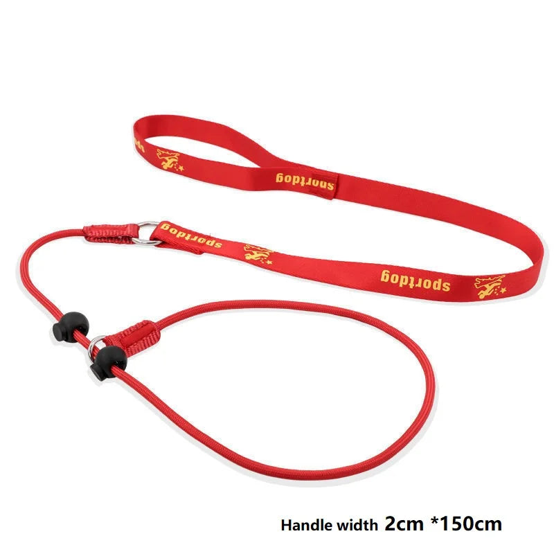 150cm P-Shaped Rope Control 2-in-1 Training Slip Lead Leash