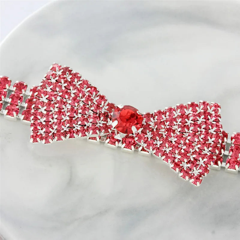 Luxury Rhinestone Bowknot Pet Collar