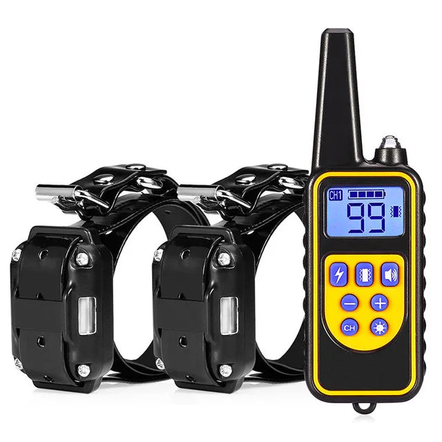 Remote-Controlled Rechargeable Waterproof Dog Training Collar