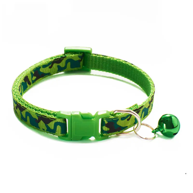 Adjustable Pet Necklace Camouflage Cat & Small Dog Collar