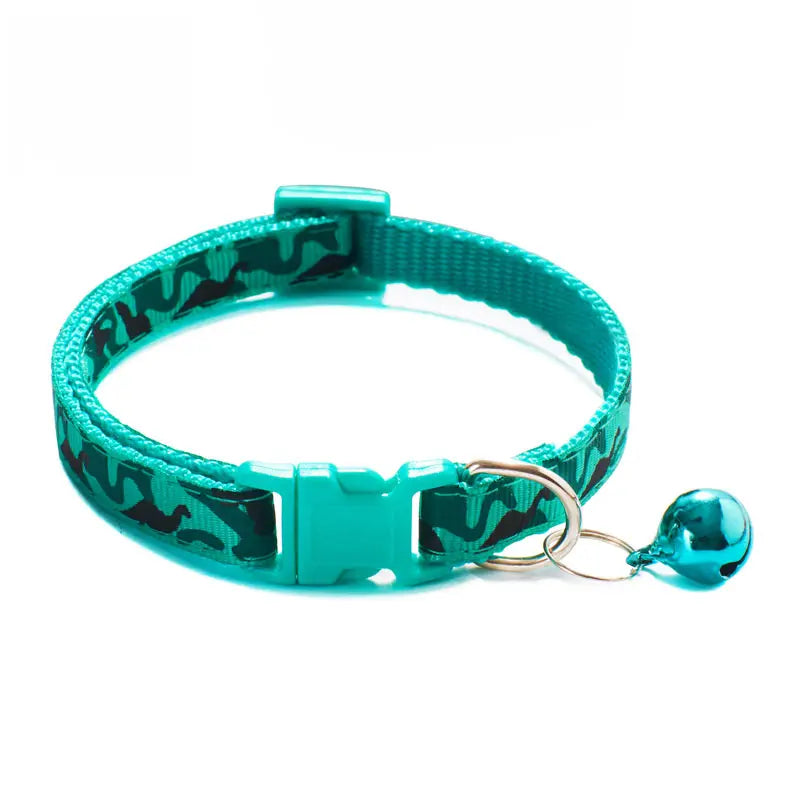 Adjustable Pet Necklace Camouflage Cat & Small Dog Collar