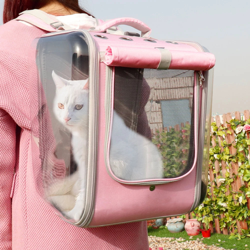 Breathable Pet Carrier Portable Backpack for Dogs & Cats