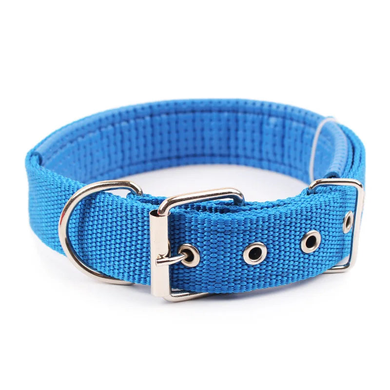 Adjustable Durable Solid Nylon Dog Collar
