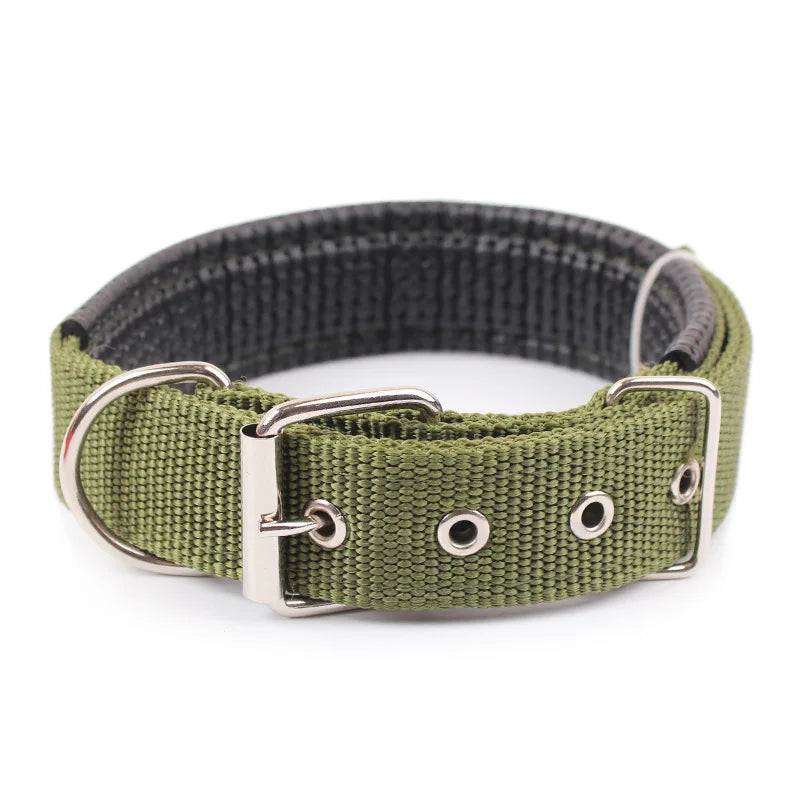 Adjustable Durable Solid Nylon Dog Collar