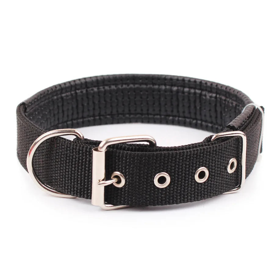 Adjustable Durable Solid Nylon Dog Collar