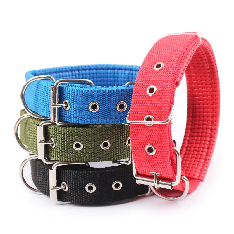 Adjustable Durable Solid Nylon Dog Collar