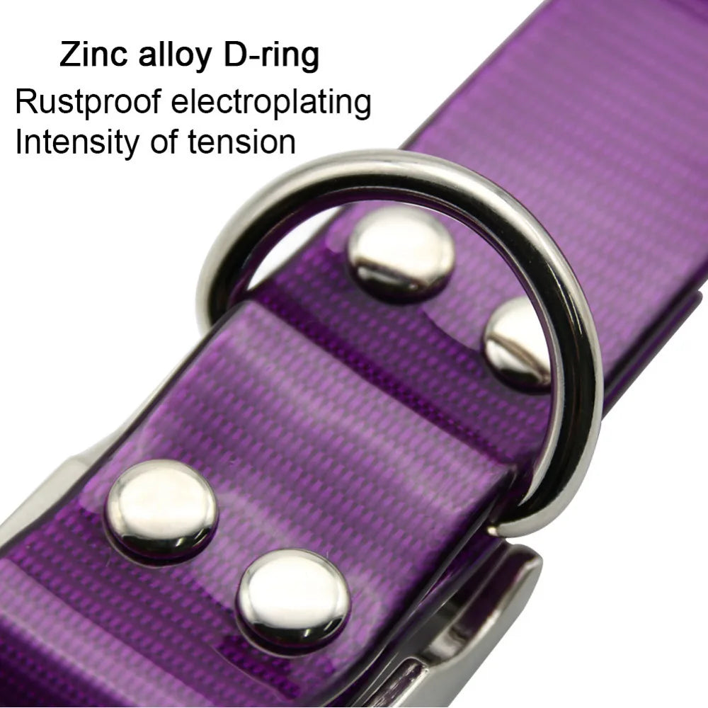 Pet Dog Collar Waterproof, Deodorant-Resistant TPU & Nylon