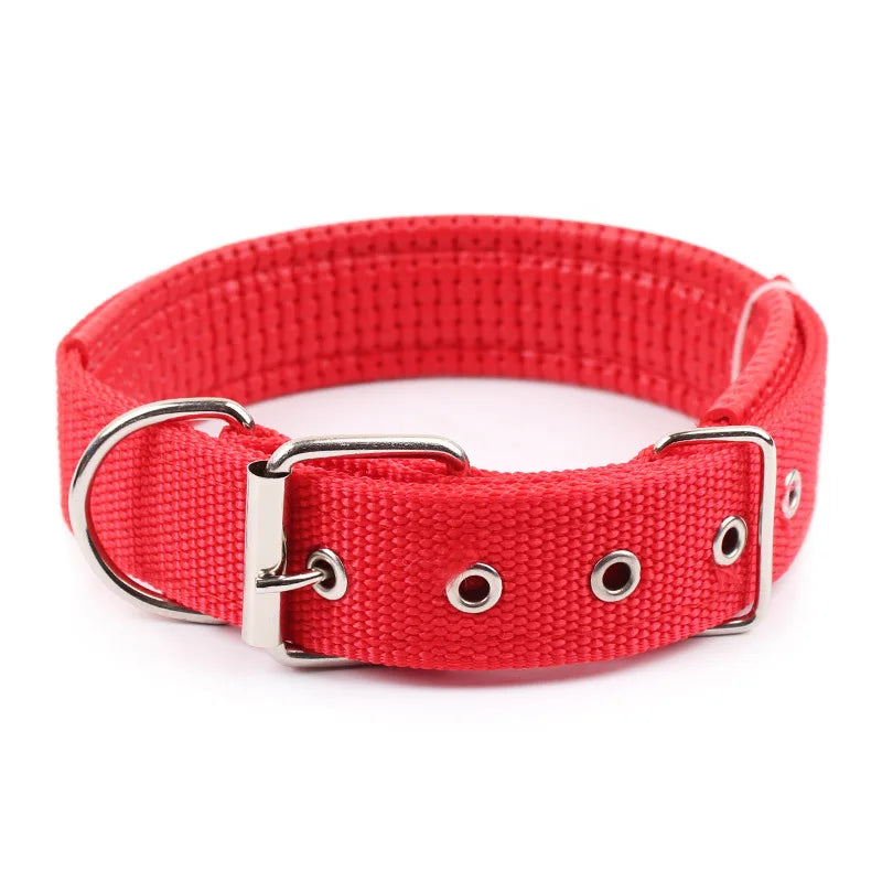 Adjustable Durable Solid Nylon Dog Collar