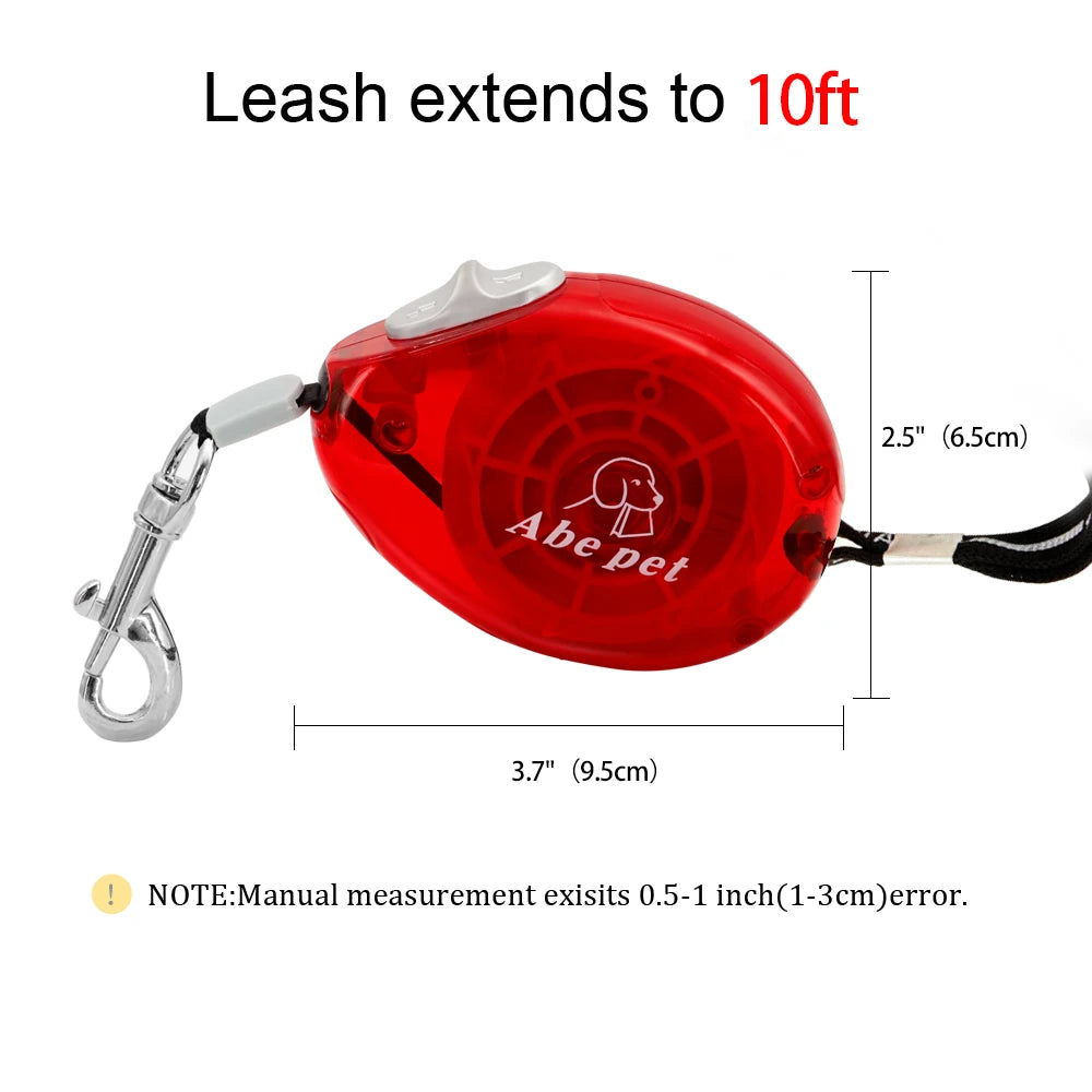 Automatic Extending Lead for Cats Retractable Nylon Dog Leash