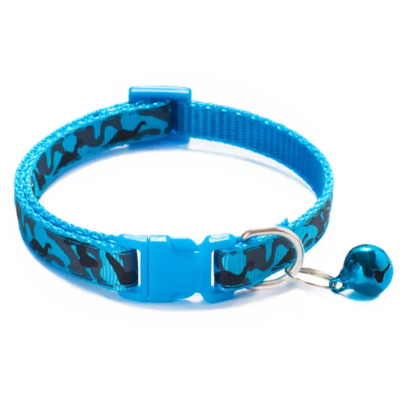Adjustable Pet Necklace Camouflage Cat & Small Dog Collar