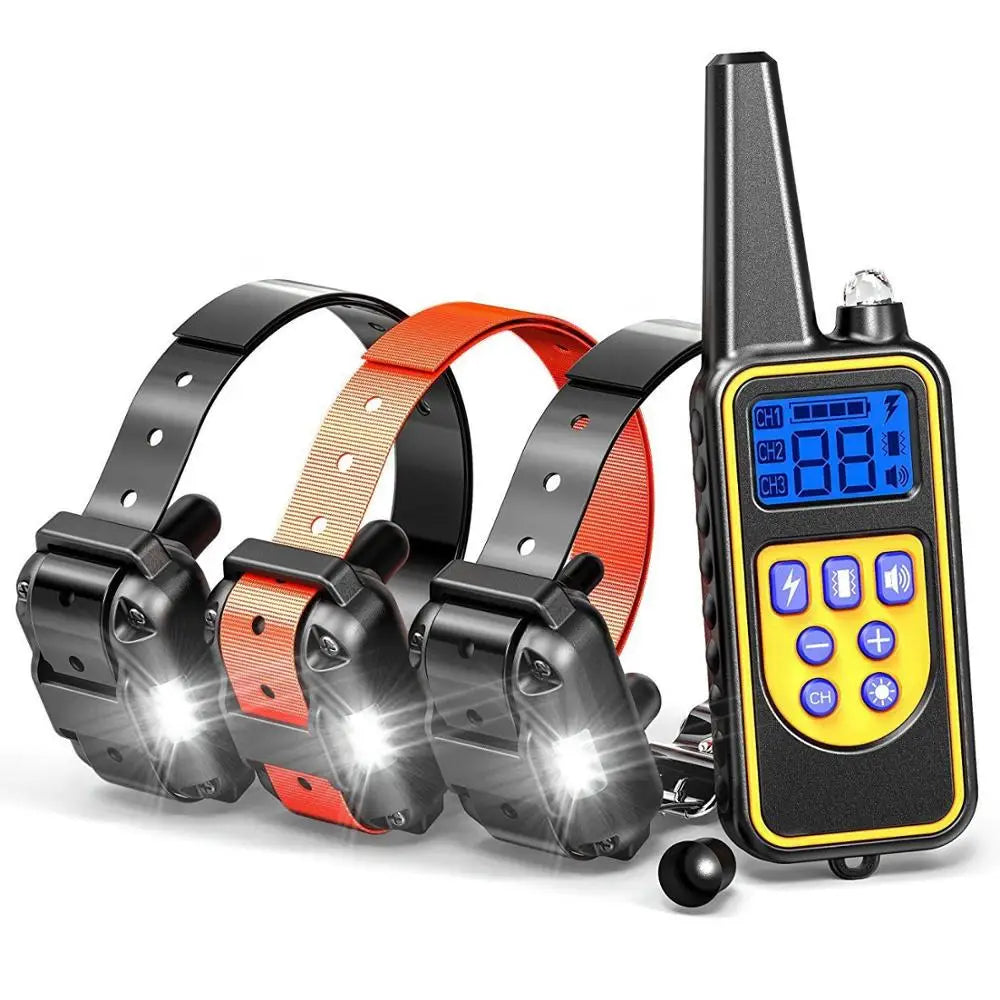 Remote-Controlled Rechargeable Waterproof Dog Training Collar