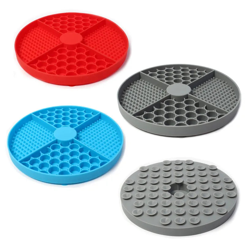 Silicone Licking Mat Slow Feeder with Suction Cup for Dogs & Cats