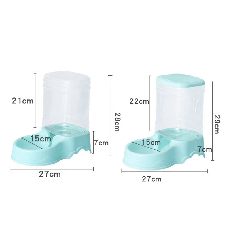 Pet Bowl Set Base & Water Bottle for Cats & Dogs