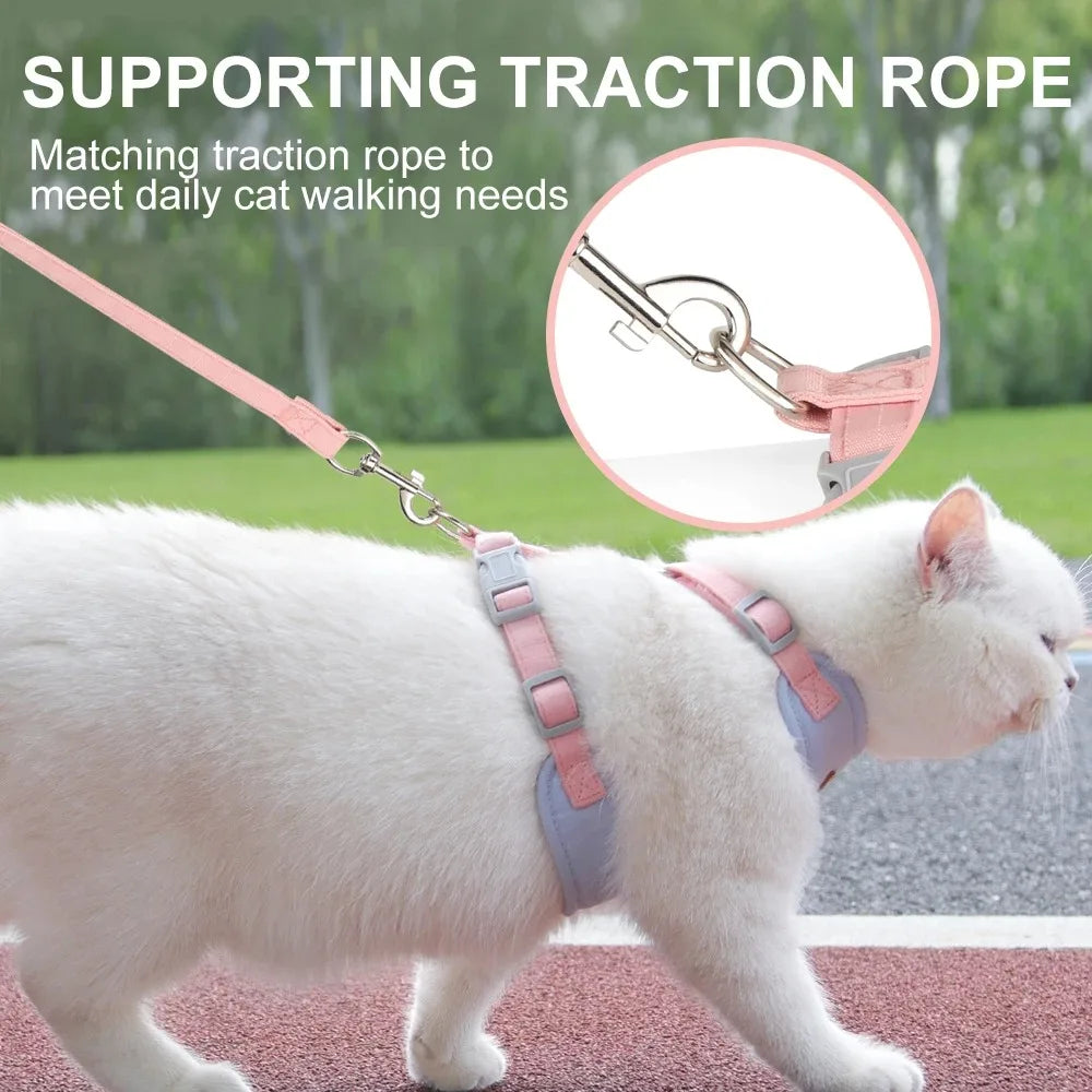 Detachable Pet Collar Cute Harness Accessory for Kittens & Cats
