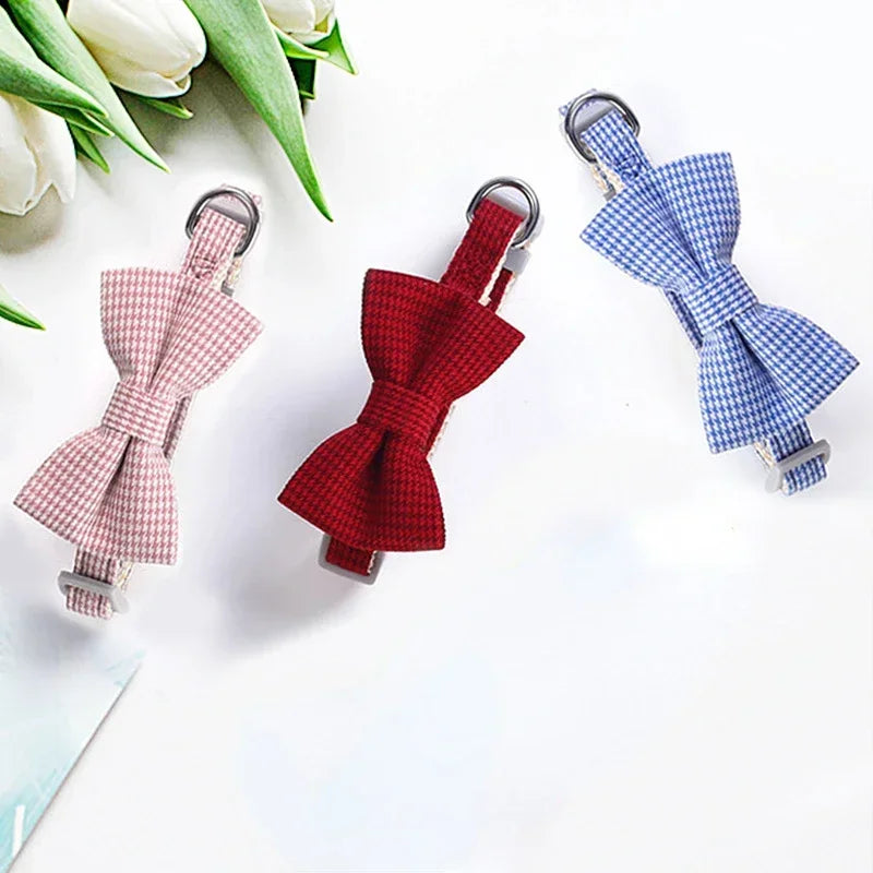 Bow Tie Stylish Necklace Adjustable Cute Cat Collar