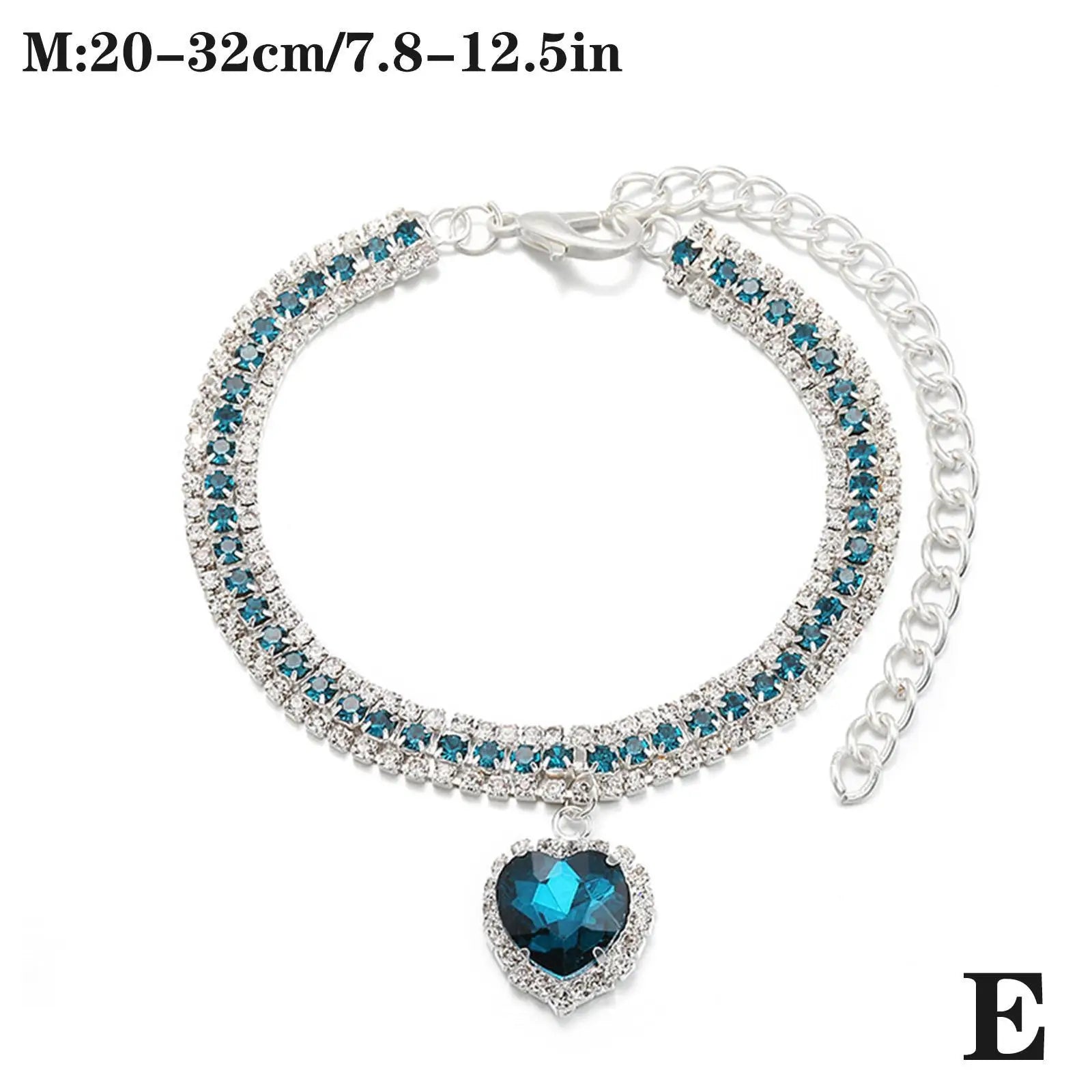 Crystal Pendant Rhinestone Diamante Pet Collar