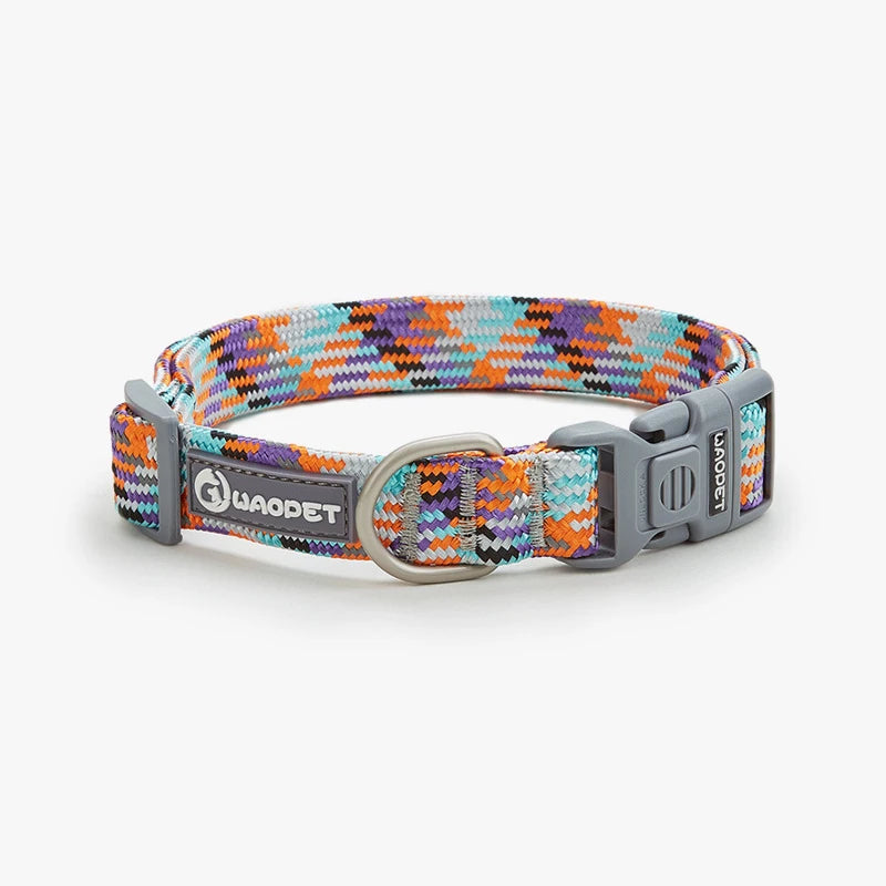 Adjustable with Metal & Quick-Release Buckle Reflective Nylon Dog Collar