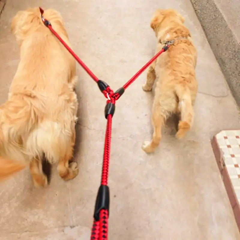 High-Quality Durable Traction Rope Double Dog Leash