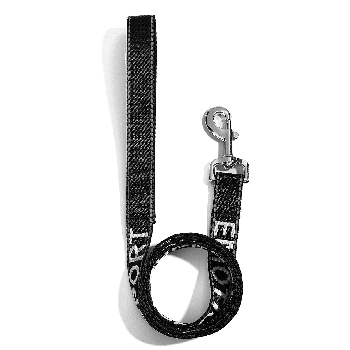 Solid Color Training Lead Reflective Jacquard Pet Leash