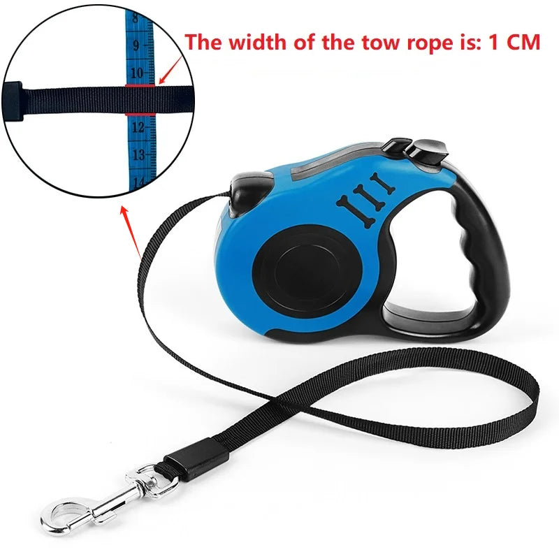 Retractable 5-Meter Hands-Free Double Strap Leash