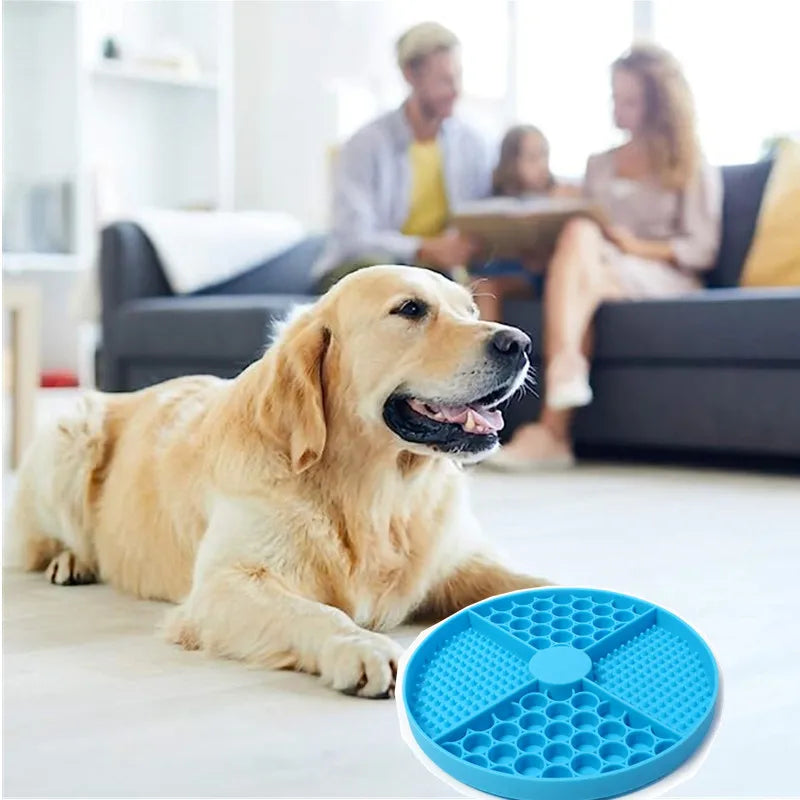 Silicone Licking Mat Slow Feeder with Suction Cup for Dogs & Cats