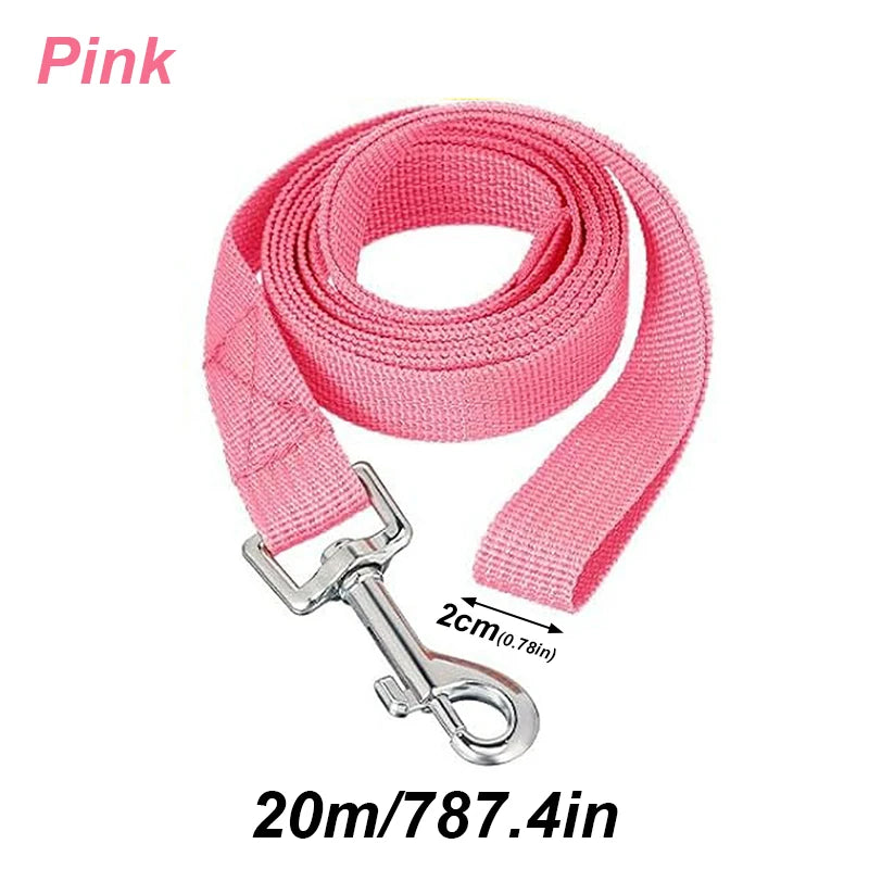 20m Long Solid Color Polypropylene Dog Leash