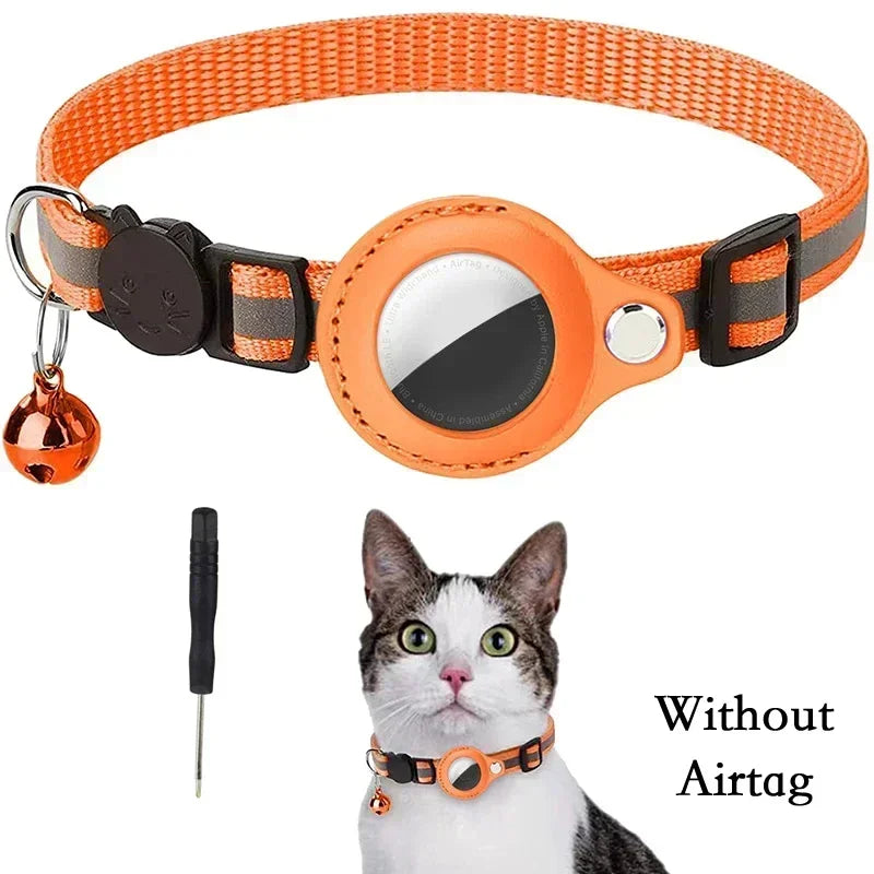 Anti-Lost Reflective Air Tag Holder Cat Collar
