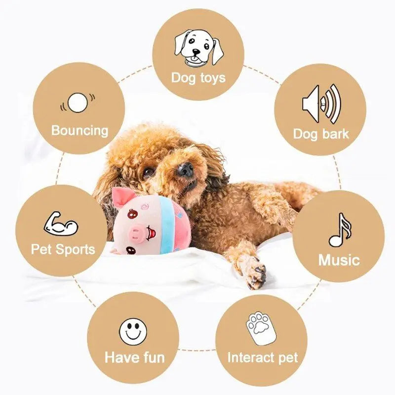 Smart Electric Cat Toy Interactive Bouncing Plush for Indoor Play