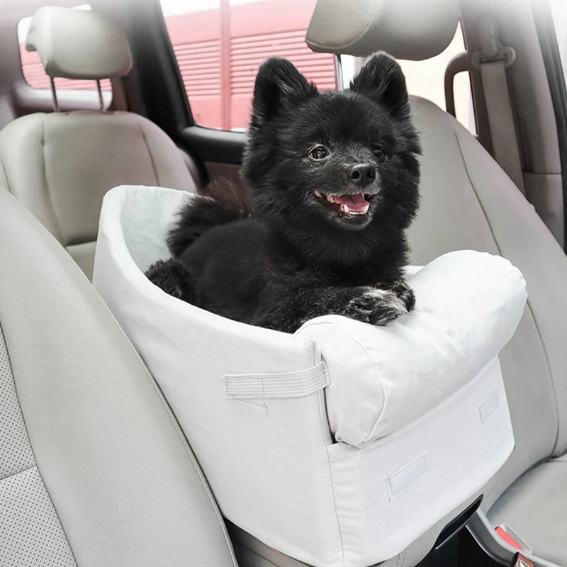 Portable Pet Car Seat Waterproof Carrier for Small Dogs & Cats