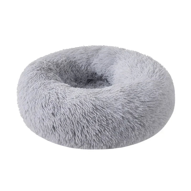Round Cushion Ultra Soft Donut Cuddler Pet Bed