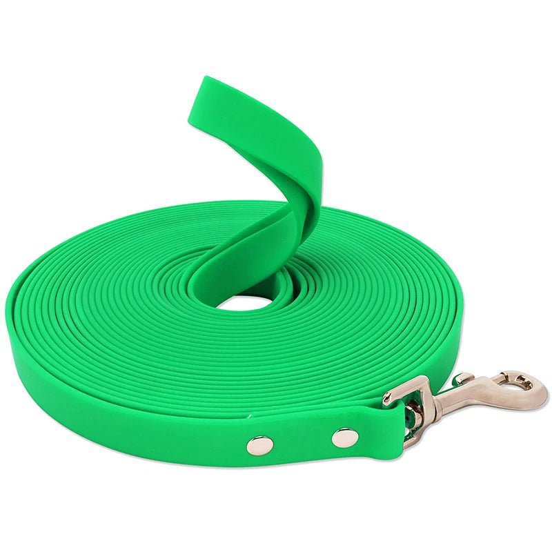 Easy-to-Clean Training Waterproof Long PVC Dog Leash