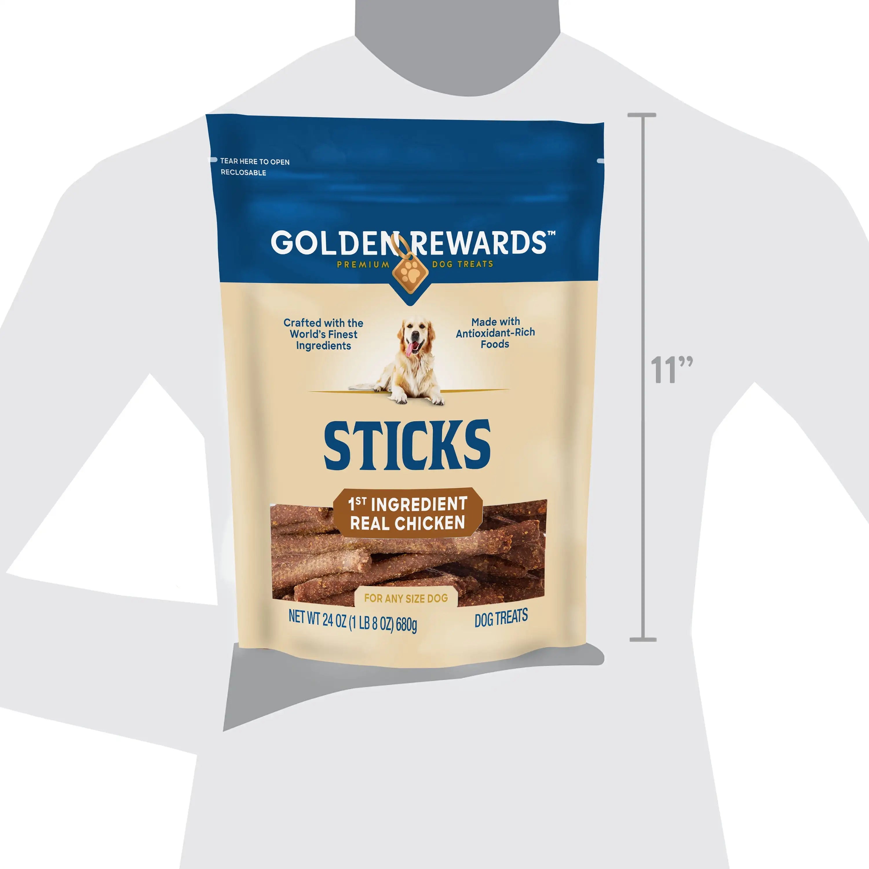 24 OZ Dry Chicken Stick Dog Treats