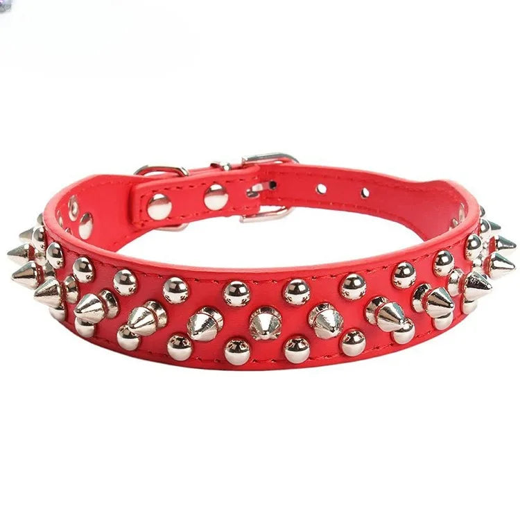 Engraved Pet ID Tag Customized PU Leather Dog Collar