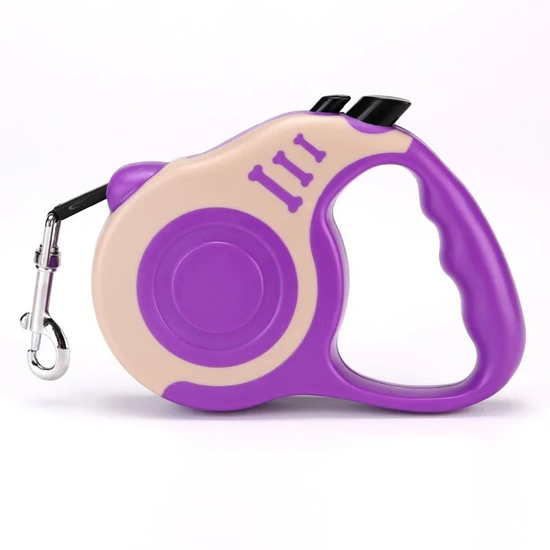 Retractable 5-Meter Hands-Free Double Strap Leash