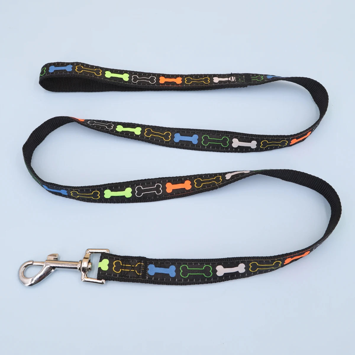 Durable Outdoor Walking Cartoon Bone Dog Leash