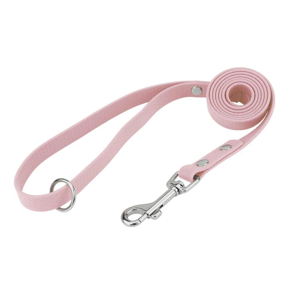 Candy Color Rope PVC Honeycomb Pattern Pet Leash