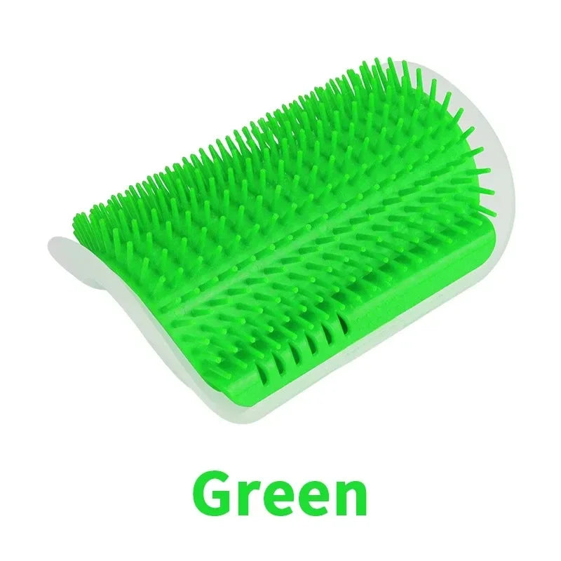 Cat Corner Self-Grooming Brush Wall-Mounted Pet Comb Accessory