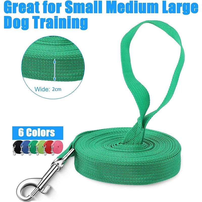 Long Walking Lead and Traction Rope Nylon Dog Training Leash