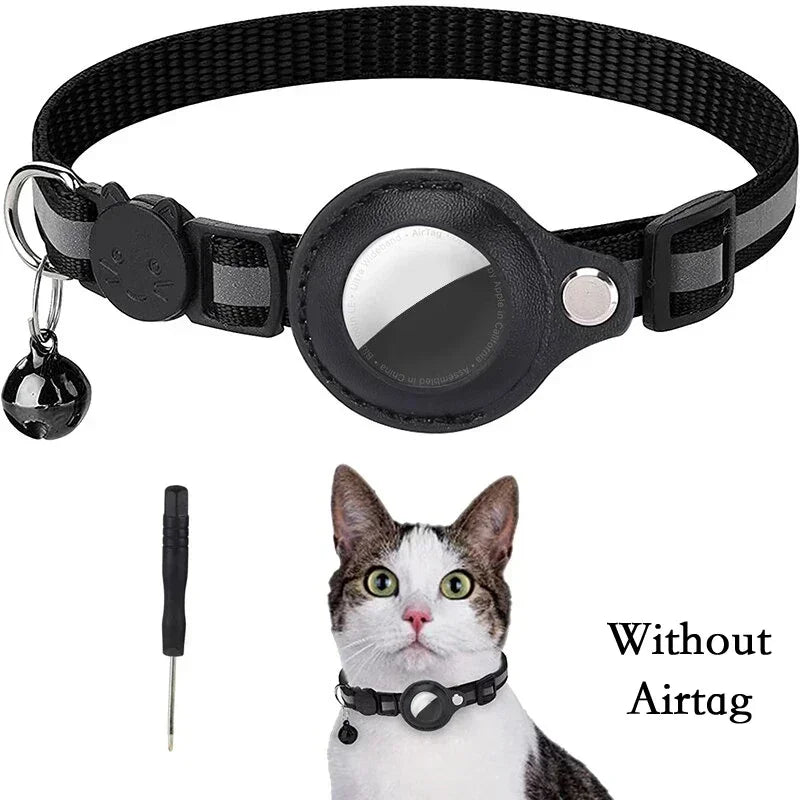 Anti-Lost Reflective Air Tag Holder Cat Collar