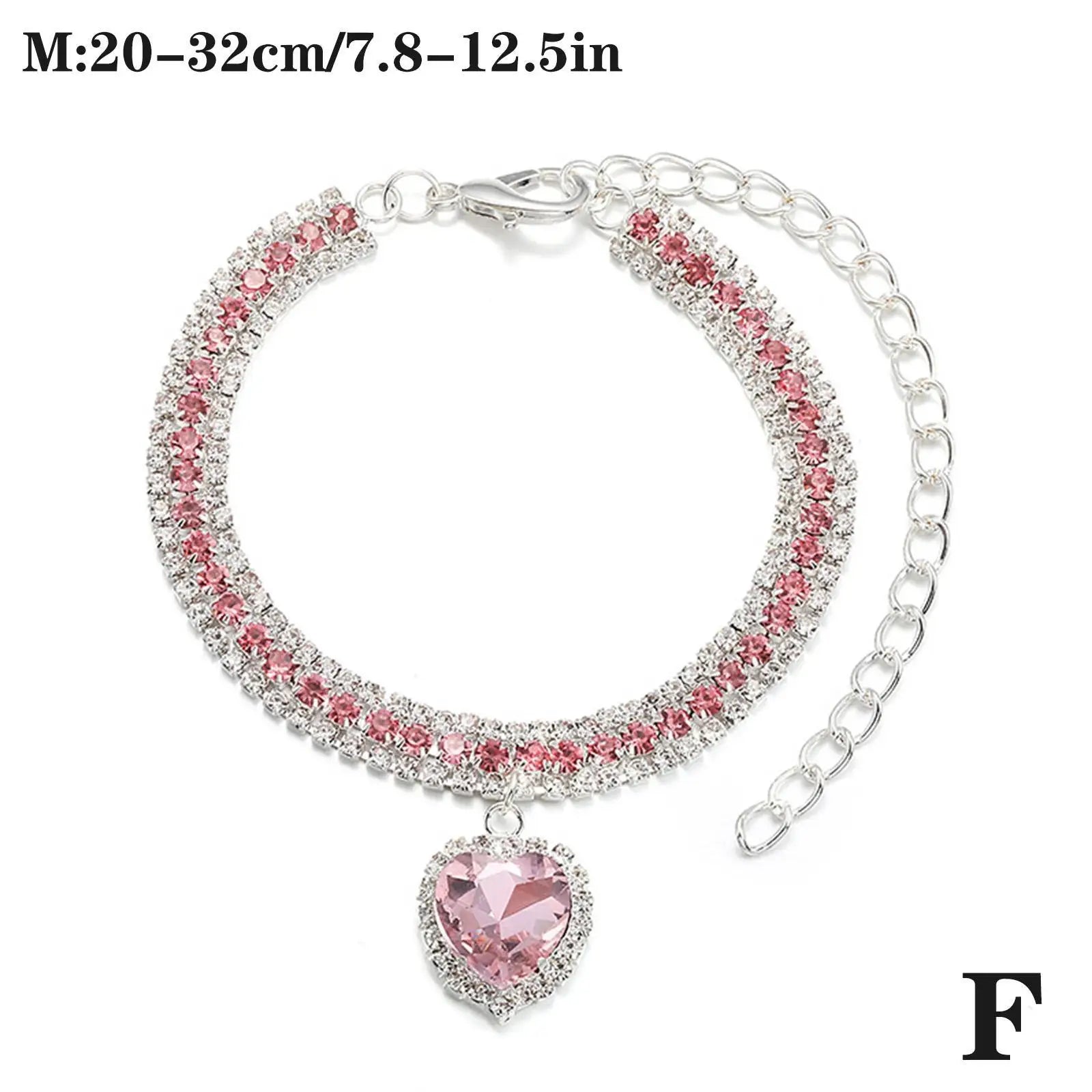 Crystal Pendant Rhinestone Diamante Pet Collar