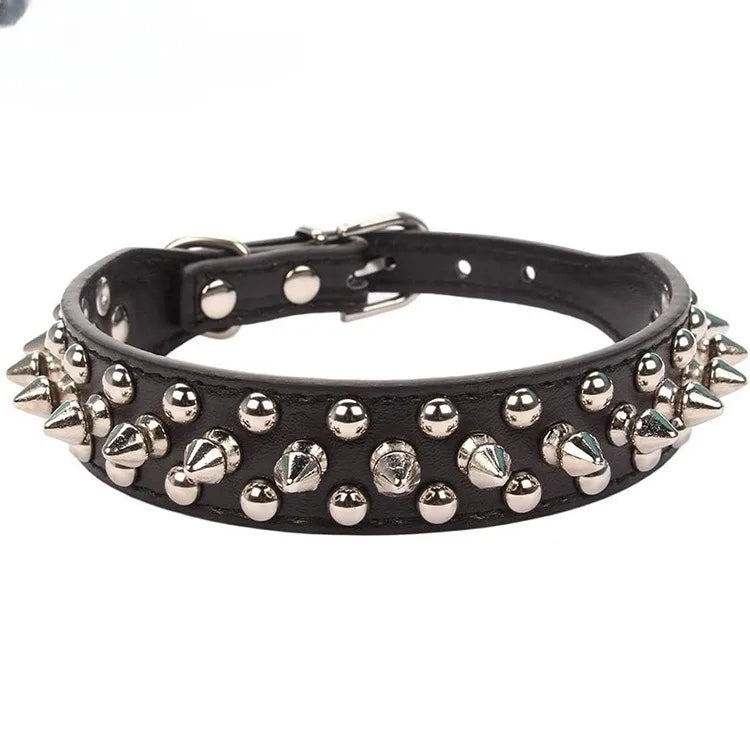 Engraved Pet ID Tag Customized PU Leather Dog Collar