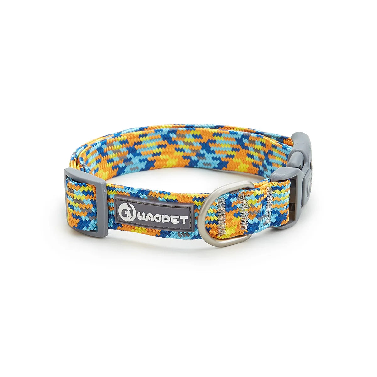 Adjustable with Metal & Quick-Release Buckle Reflective Nylon Dog Collar
