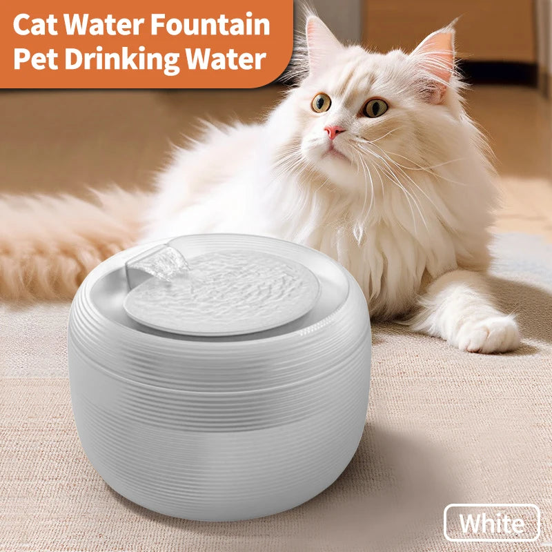 Smart Quiet Cat Water Fountain BPA-Free, LED, for Cats & Dogs