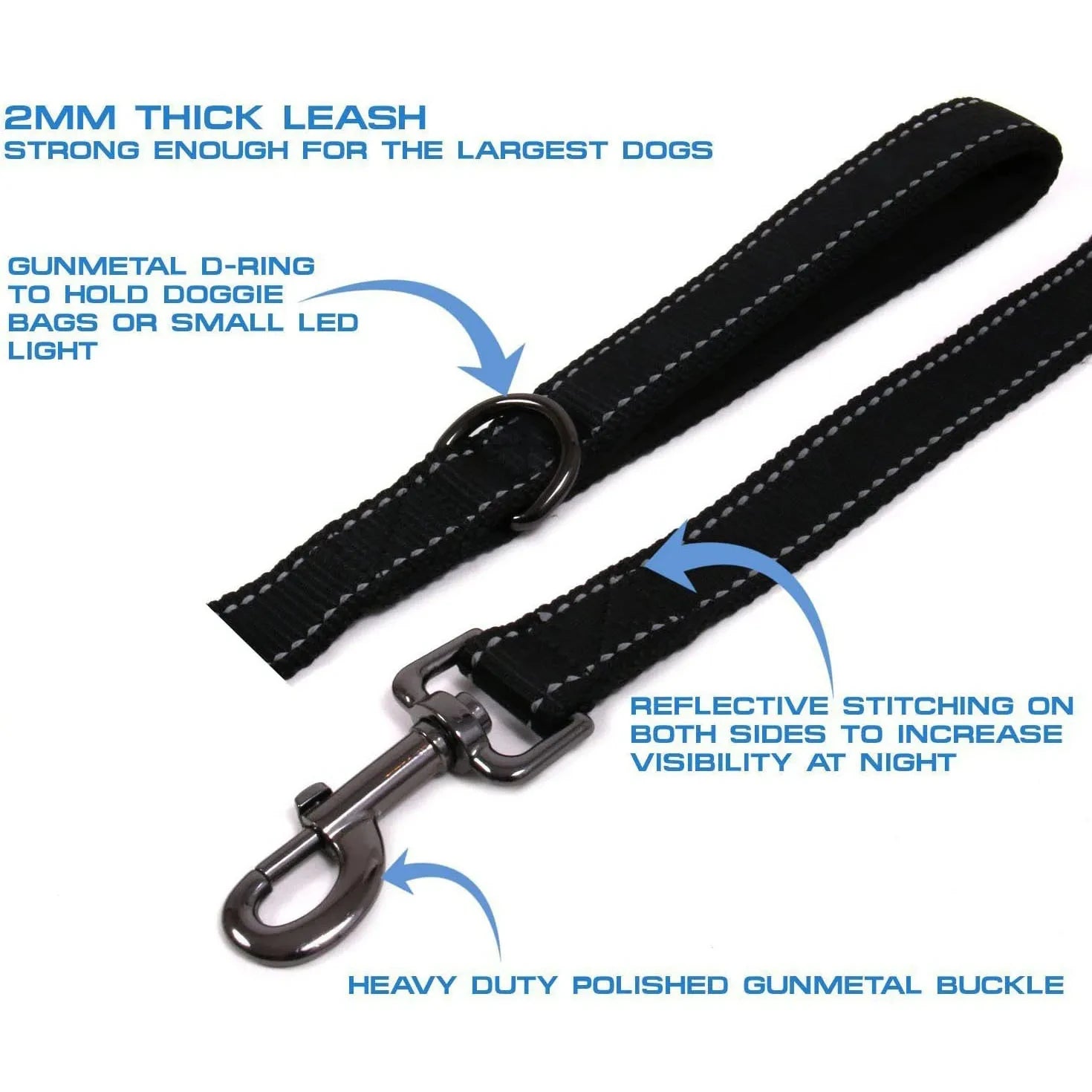 Outdoor Training Heavy Duty Dual Handle Dog Leash