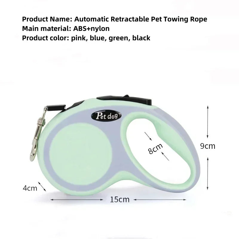 Automatic, Durable 3M Retractable Dog Leash