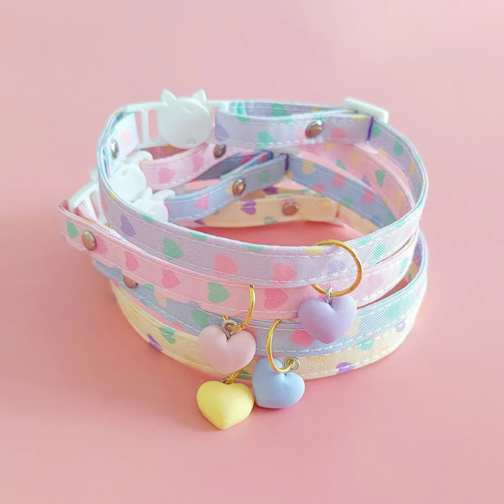 Cute Printed Pet Necklace Adjustable Cat & Puppy Collar