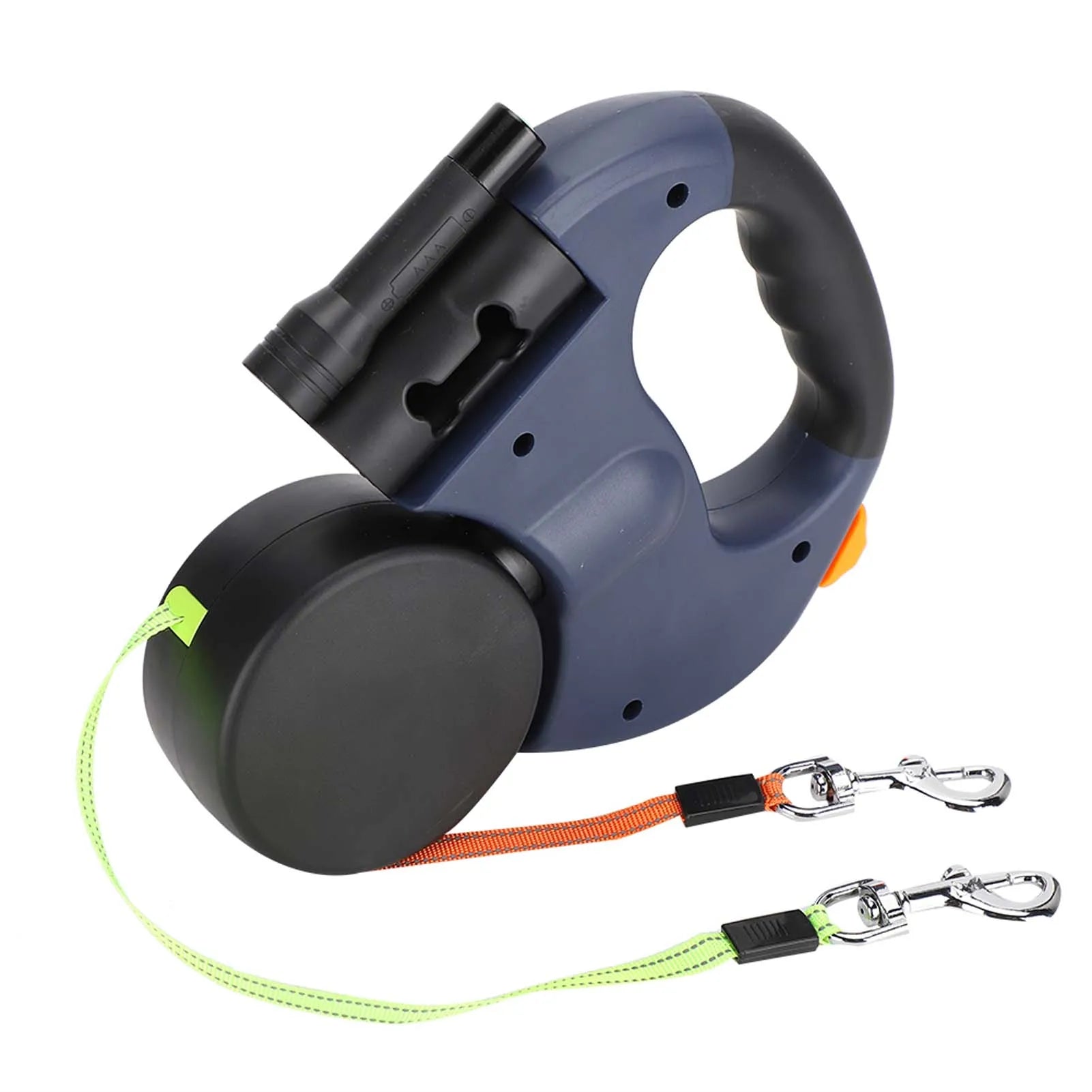 Automatic Extendable Pet Leash Dual Head with LED Light for Dogs & Cats