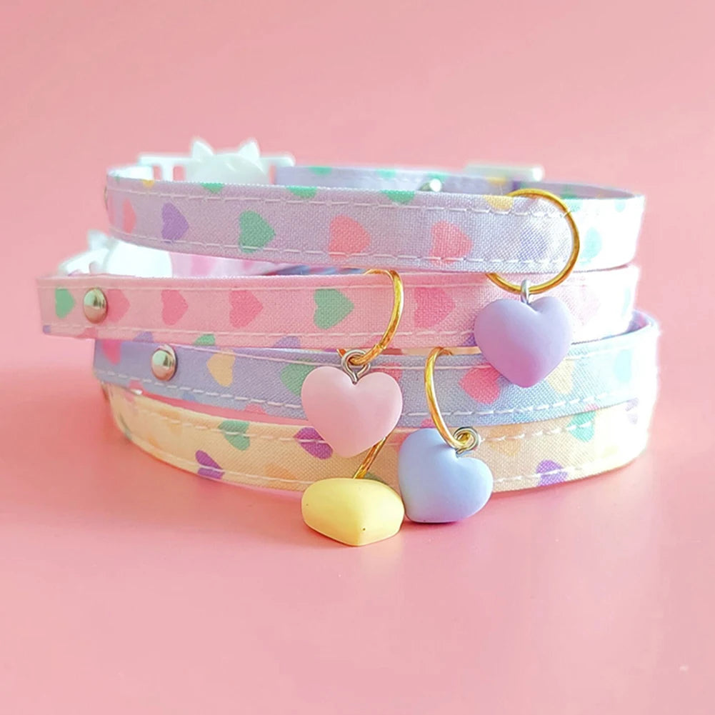 Cute Printed Pet Necklace Adjustable Cat & Puppy Collar